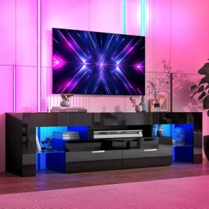 LED TV Stand for 65 Inch TV, Modern TV Console Table
